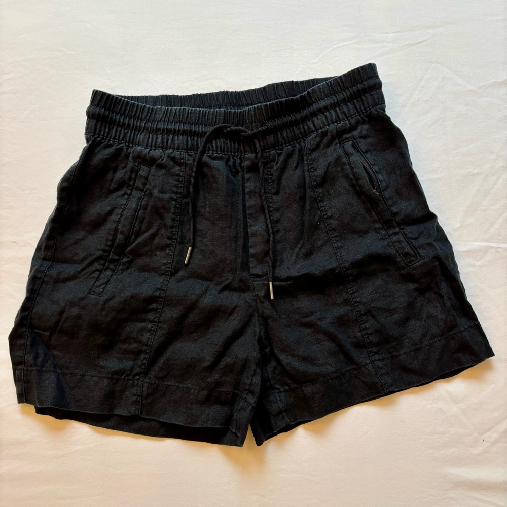 🔥LAST CHANCE🔥 Athleta Women’s Black Linen Shorts